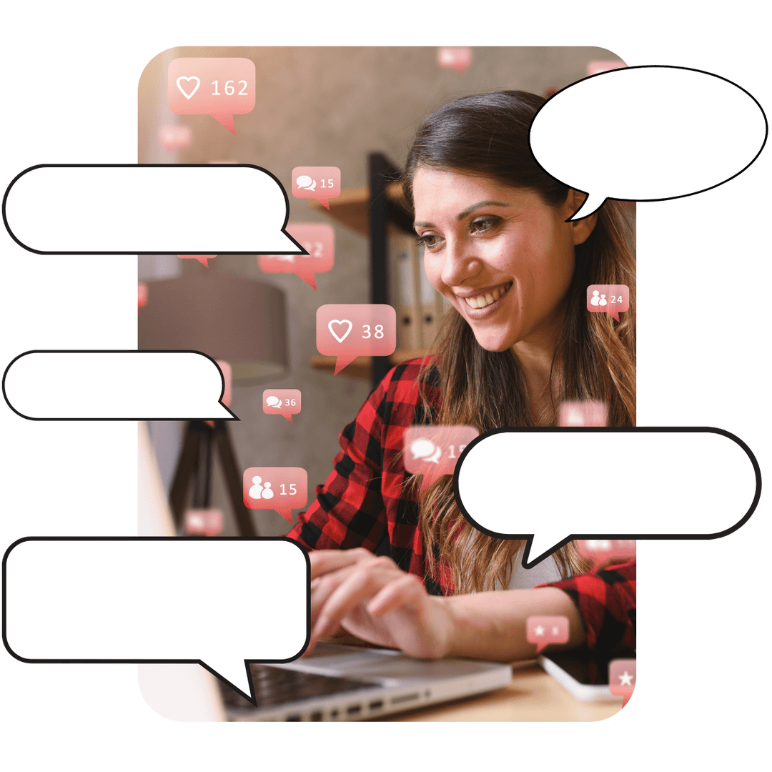 Vizbe App Interface showcasing business communication tools